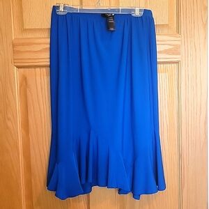 ANTHONY WOMEN'S BLUE KNIT SKIRT